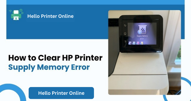 HP Printer Supply Memory Error